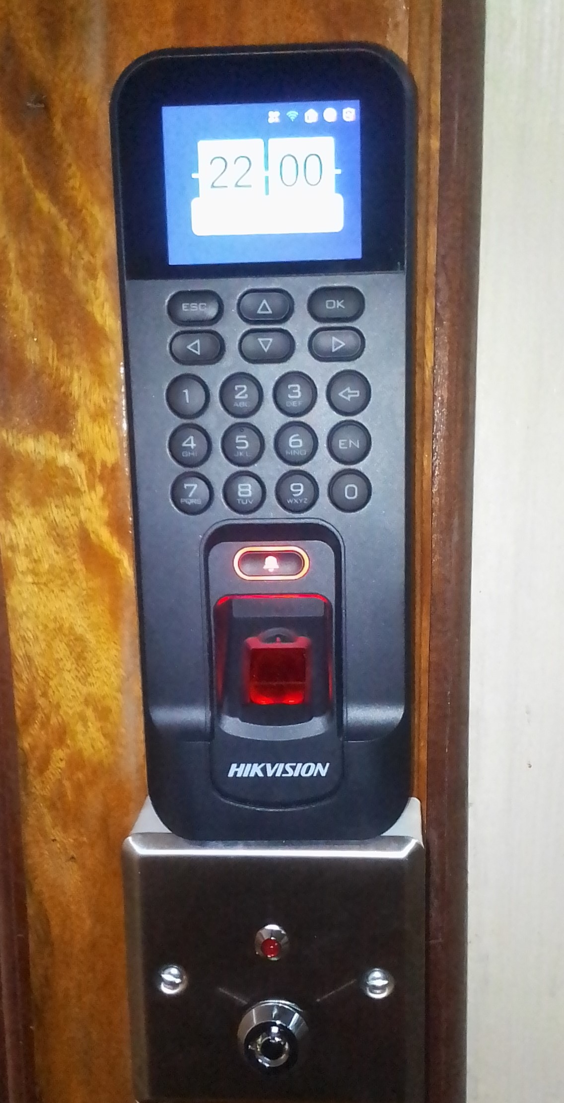 One of 6 biometric devices installed by Scanfield Technologies at the Bargattelle, Westlands, Nairobi