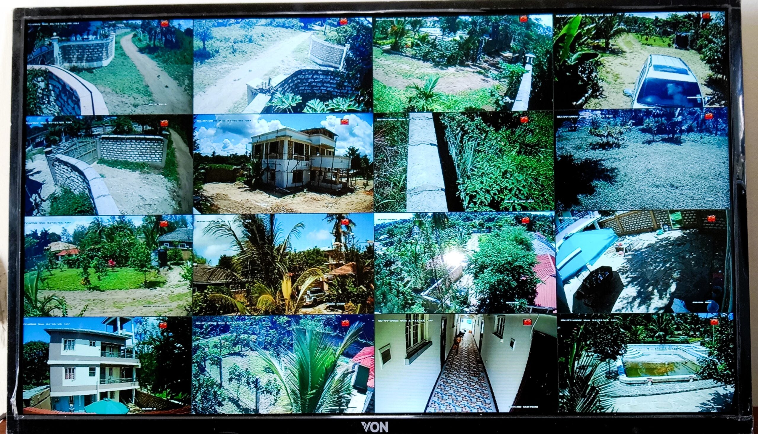 16 IP Cameras installed at a client's residence